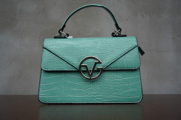 Geanta Mini Clutch culoare Cyan