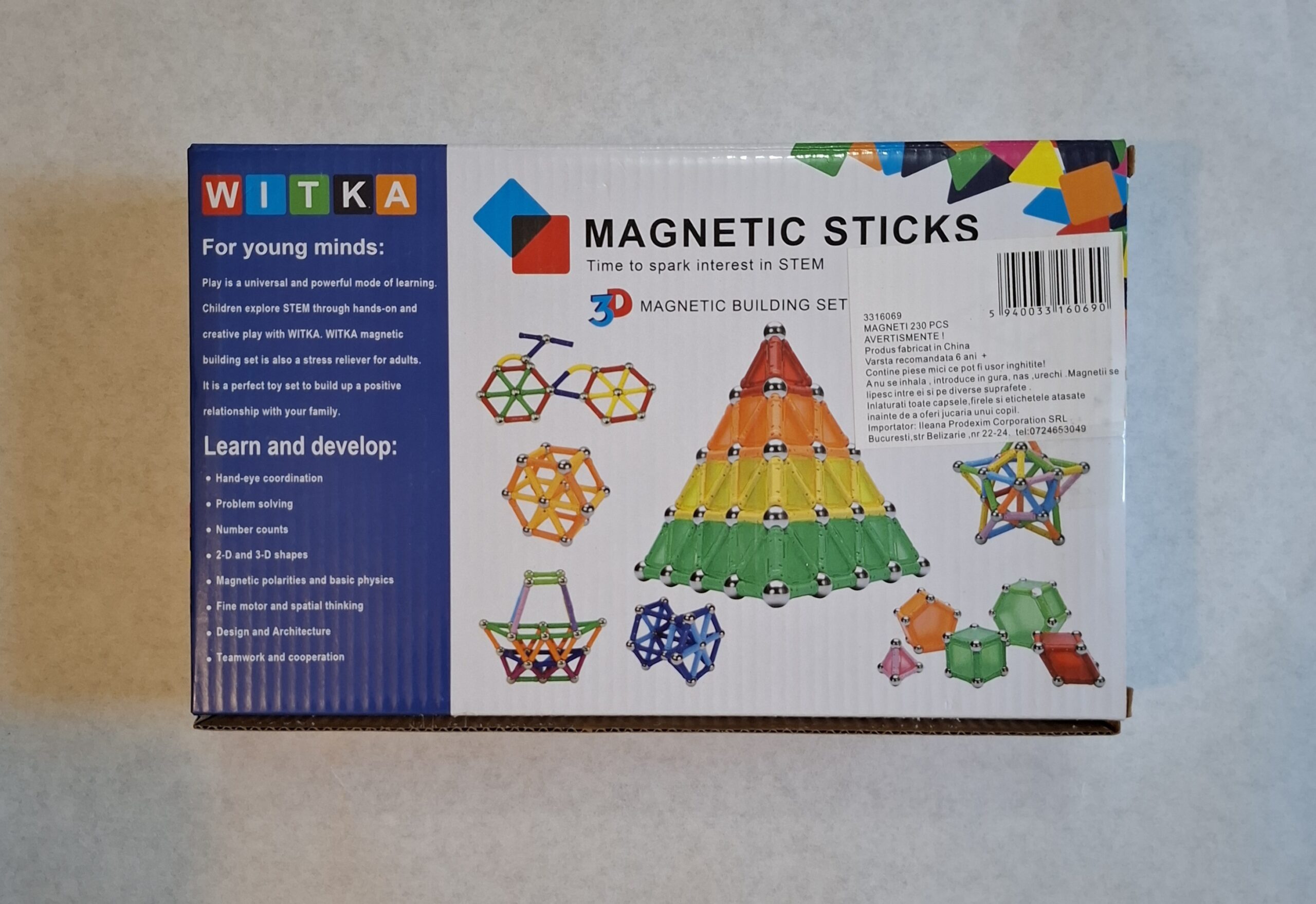 Set magnetic de construit 3D