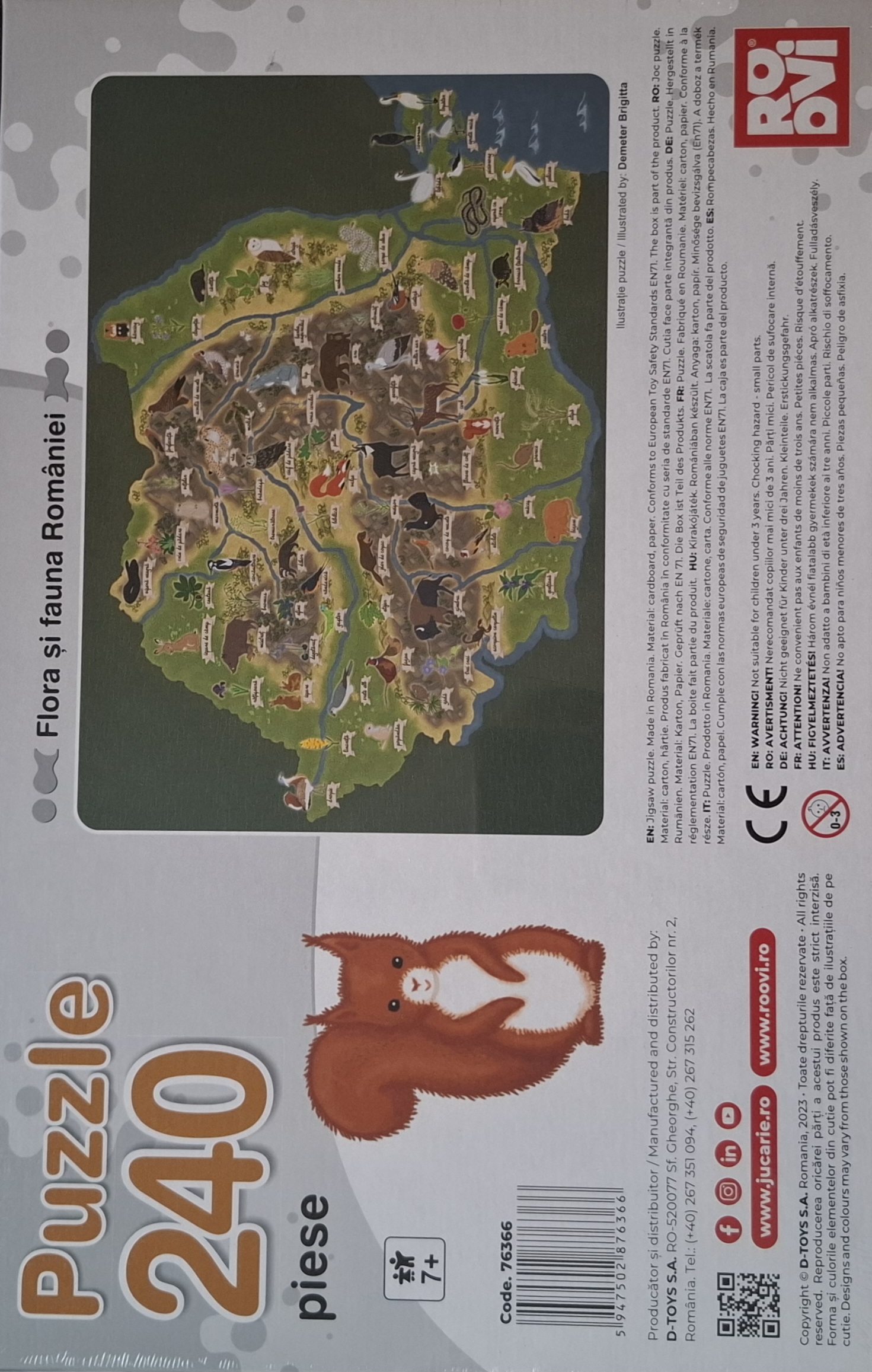 PUZZLE 240 DE PIESE, flora si fauna Romaniei - imagine 4