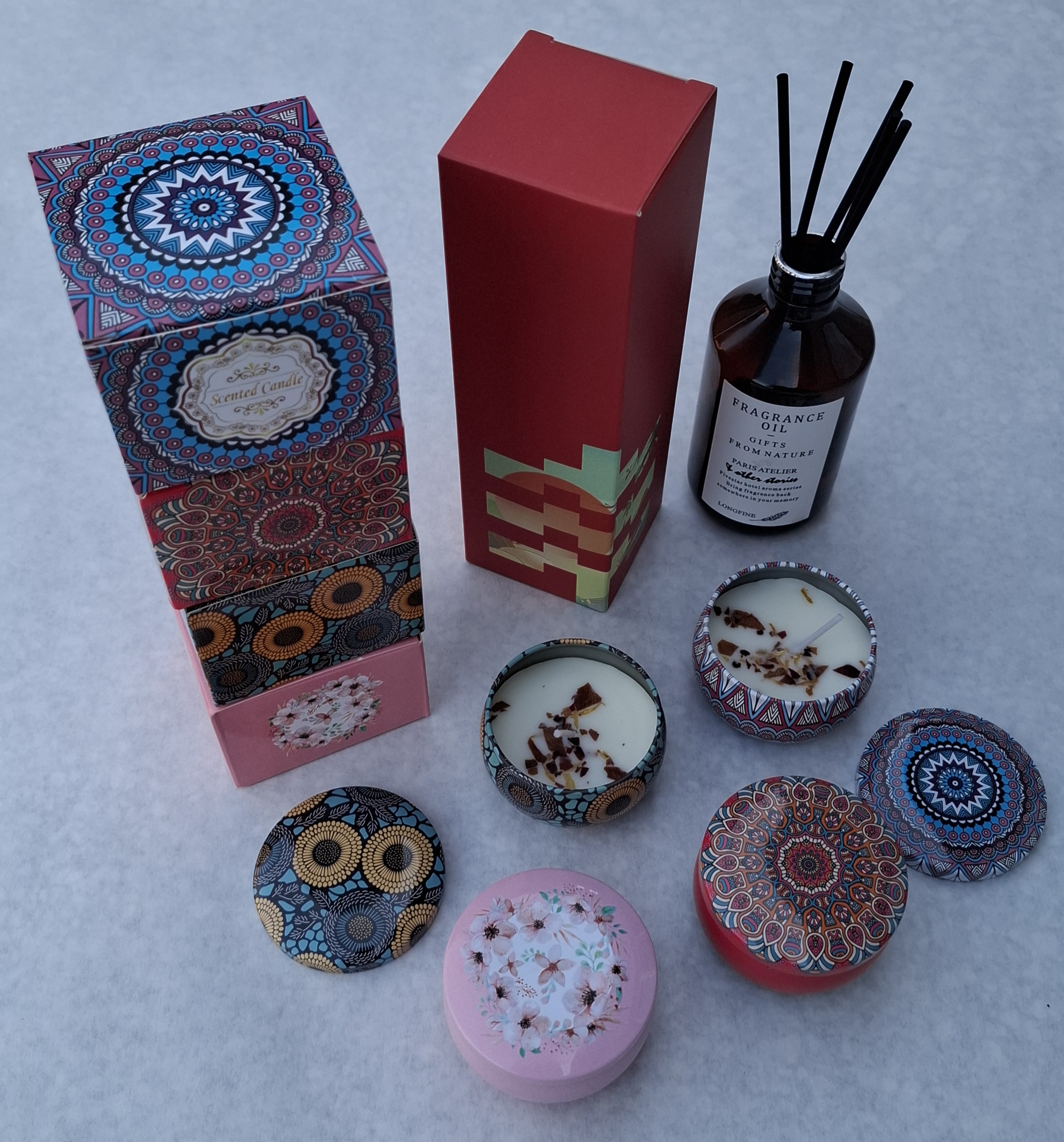 4 candele aromate+1 odorizant camera cadou - imagine 4